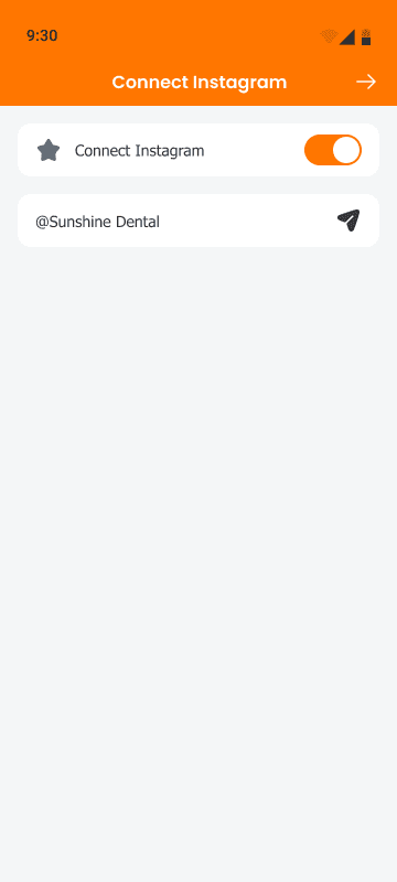 Instagram connection step 2