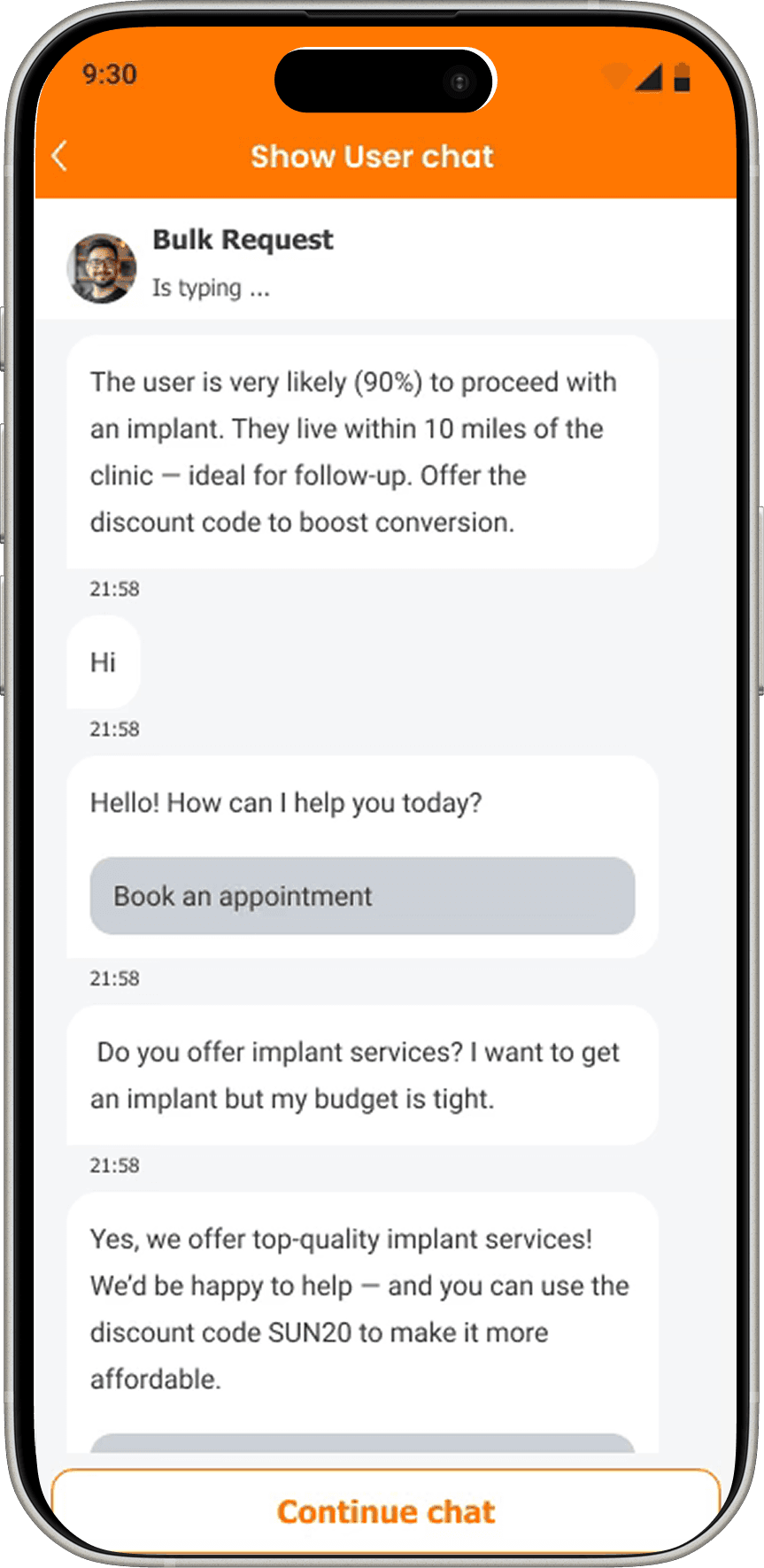 Zinglo App Chat Interface