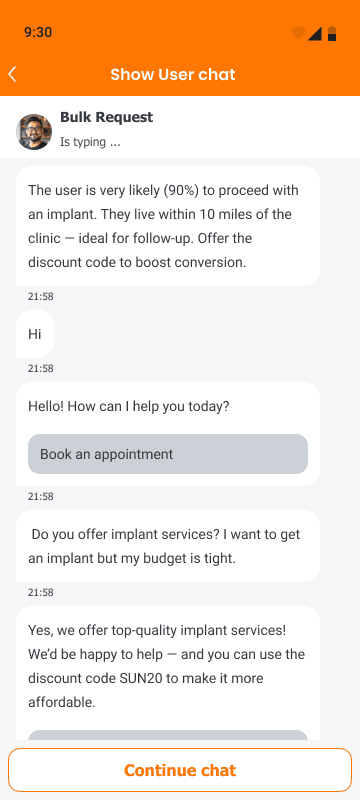 Customer connection step 2